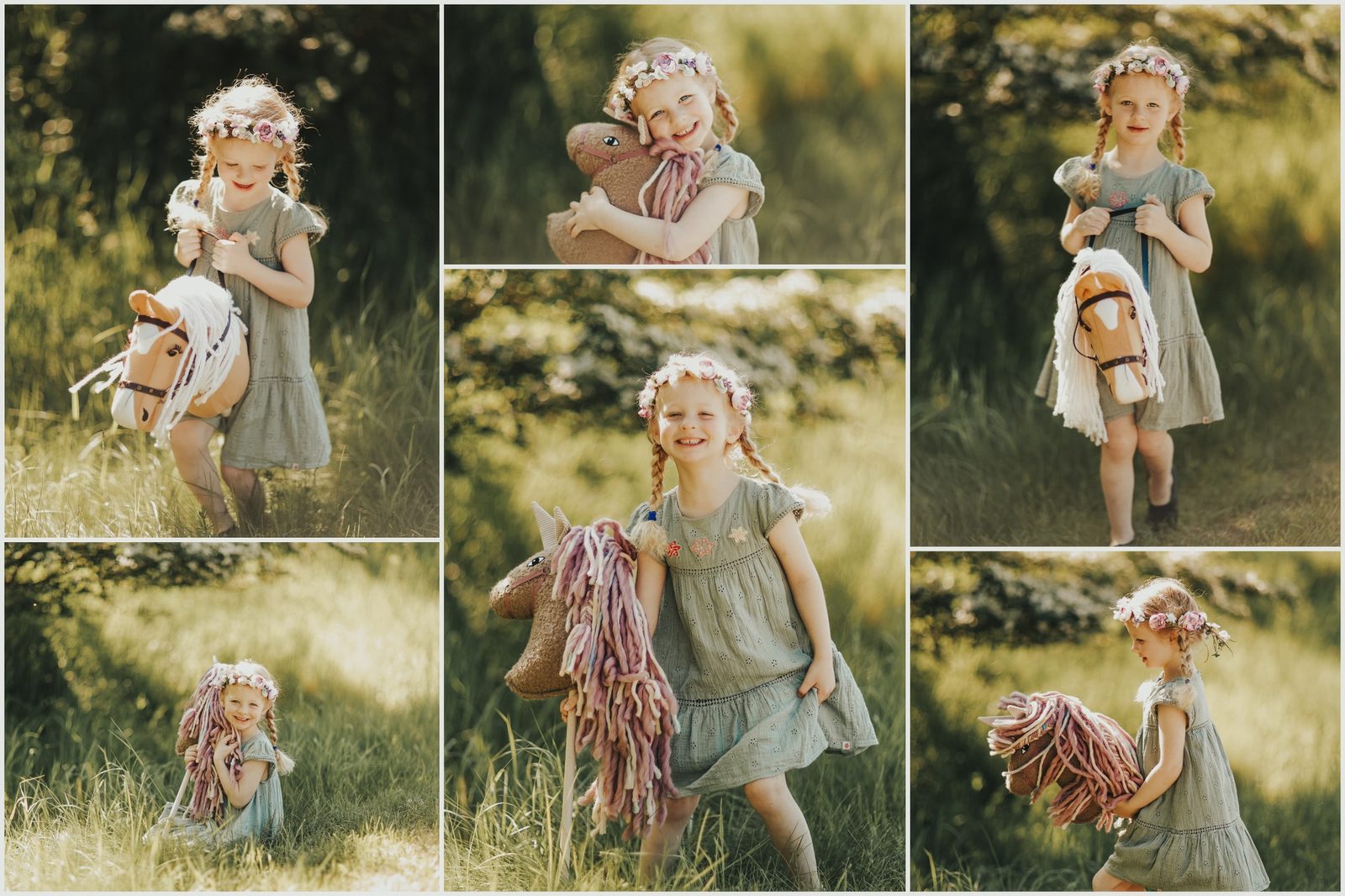 Kinderfotografie auf der Sommerwiese