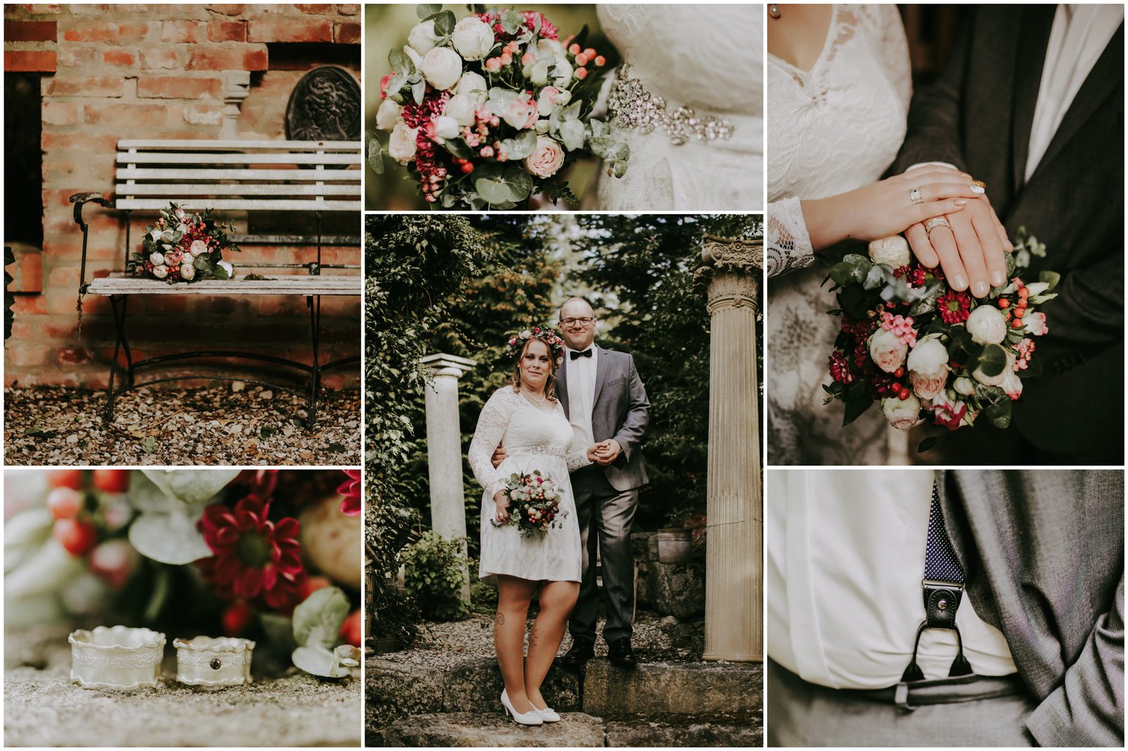 Standesamtliche Hochzeit mit Blumenkranz in Alfeld-Gerzen bei Peter Schlegel