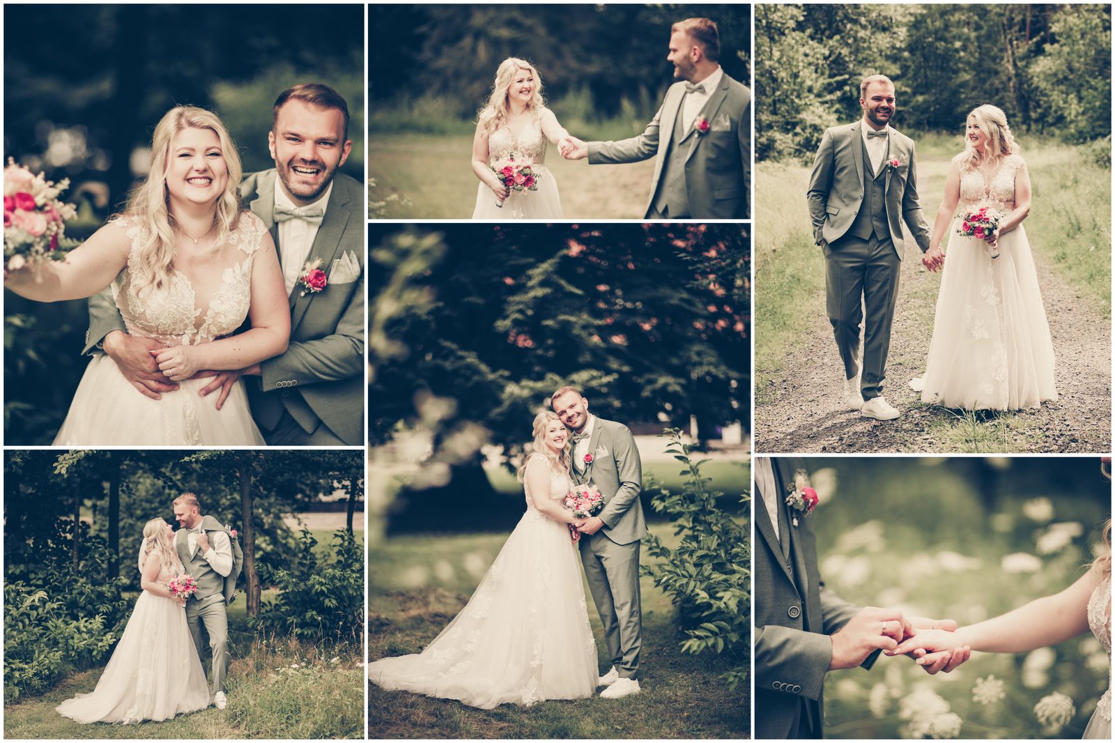Vintage-Hochzeit am Waldpädagogikzentrum Haus Siedenholz in der Südheide